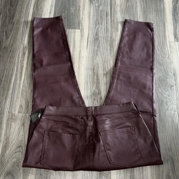 NWT a.n.a high-rise skinny leather pants - Picture 2 of 3